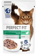Perfect Fit для стерилизованных котов и кошек (Кролик в соусе)